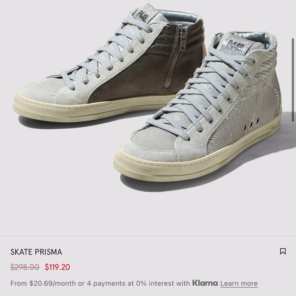 P448 Gray Skate Prisma Sneakers